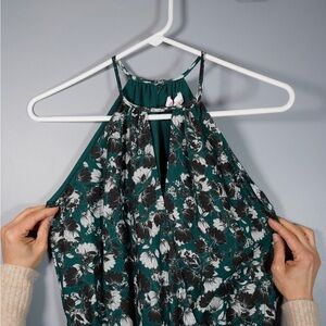 Parker Green Floral Mini Dress